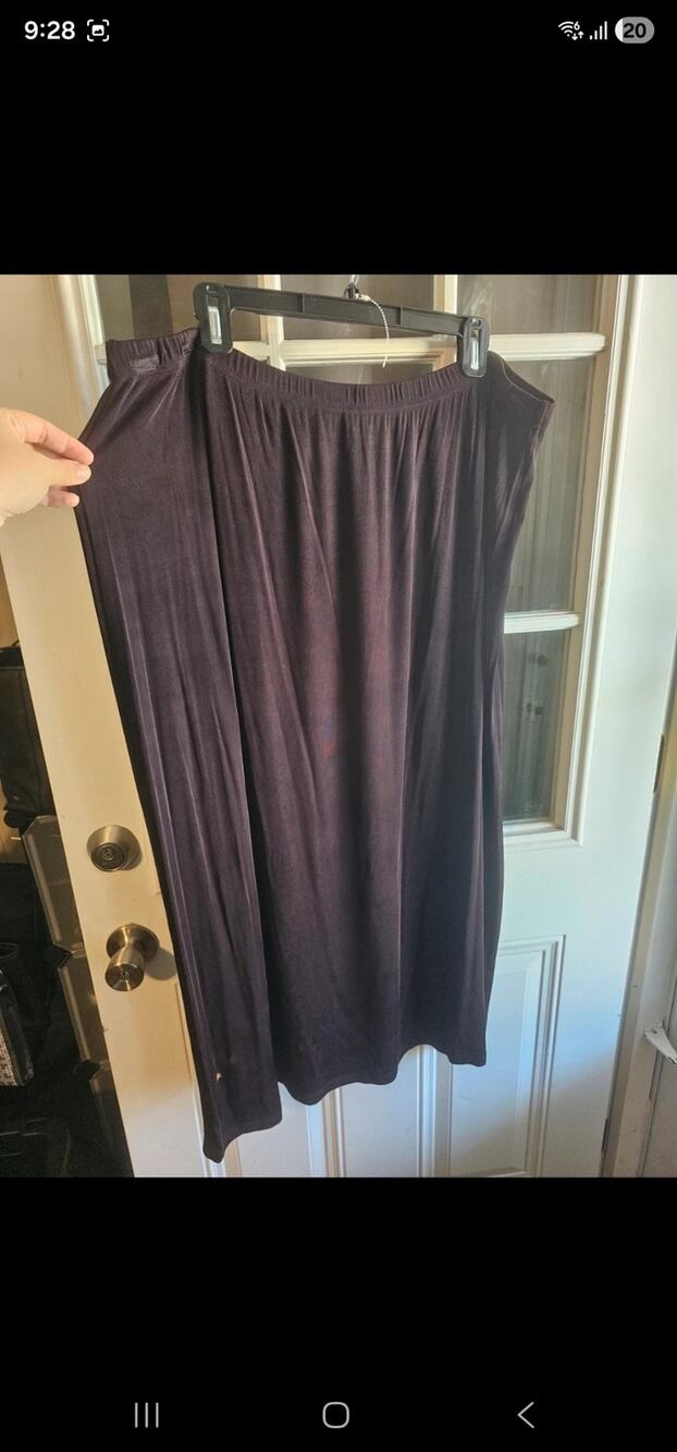 Y2K vintage George Woman Black long stretchy skirt size 22/24W